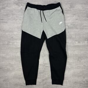 EUC Nike Tech Fleece Mens Sz XL Slim Fit Joggers Pants Black Grey CU4495-016